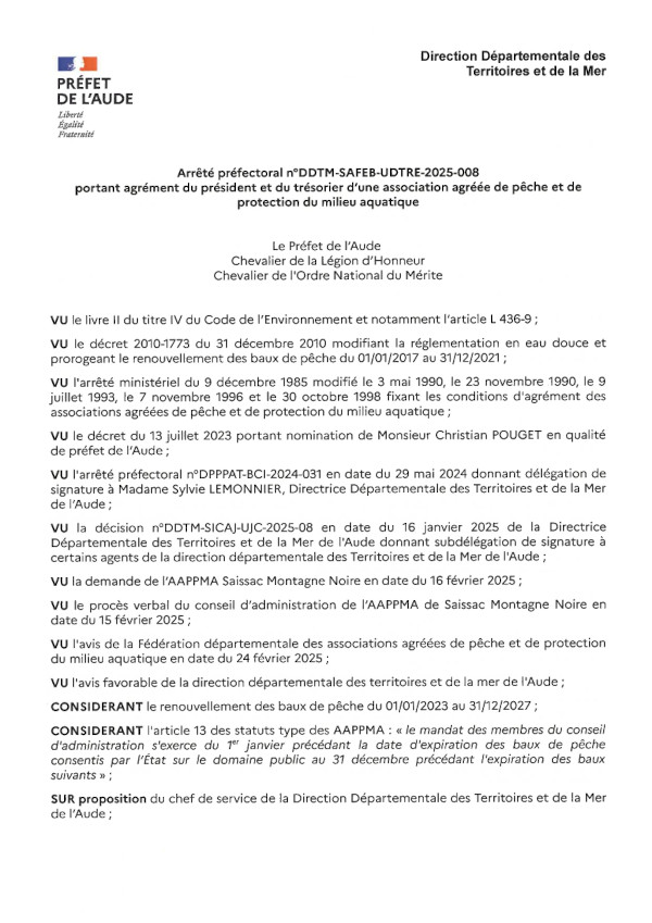 27 02 2025 SAFEB UDTRE 008 Agrement president signe 1
