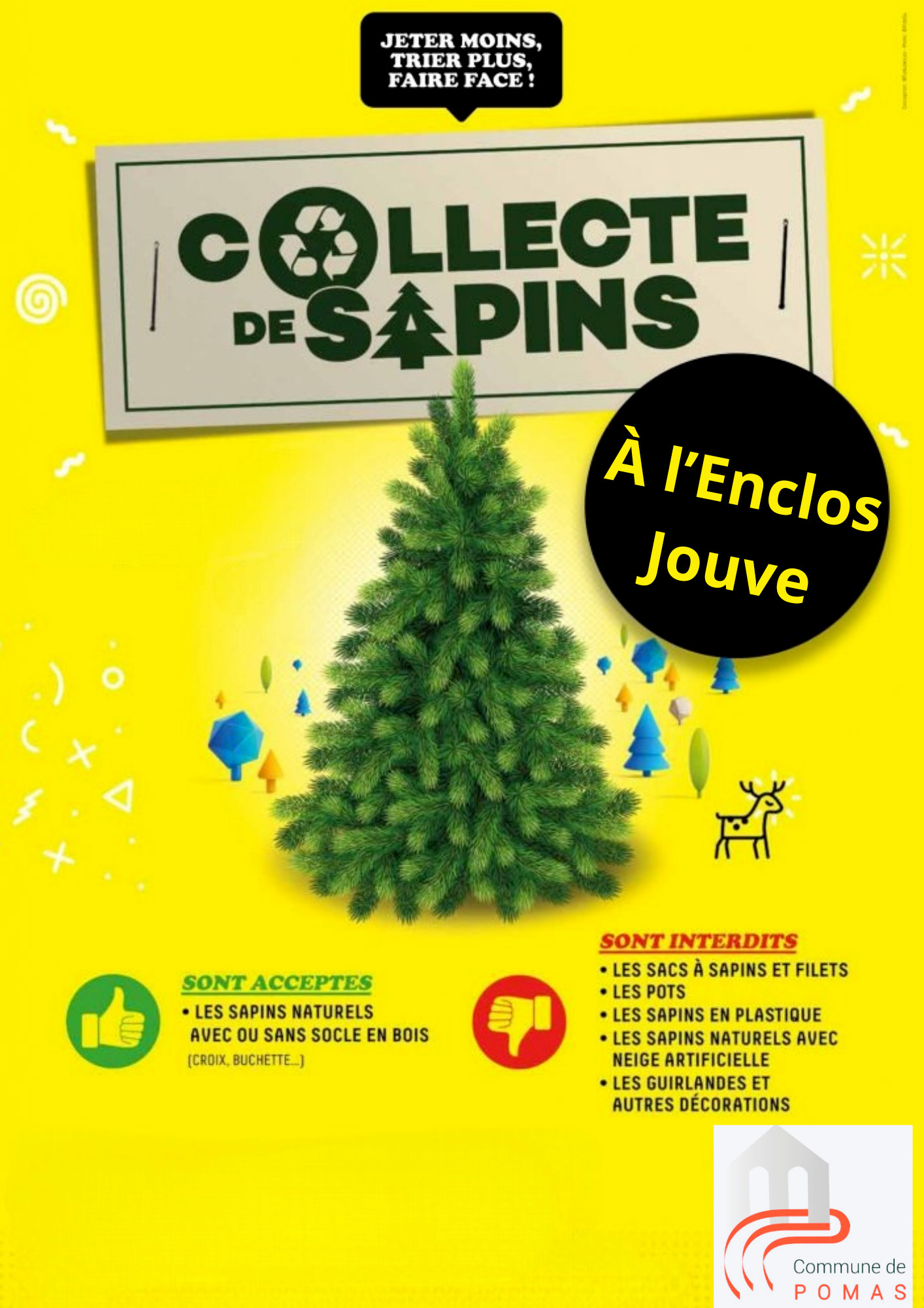 affiche collecte sapins