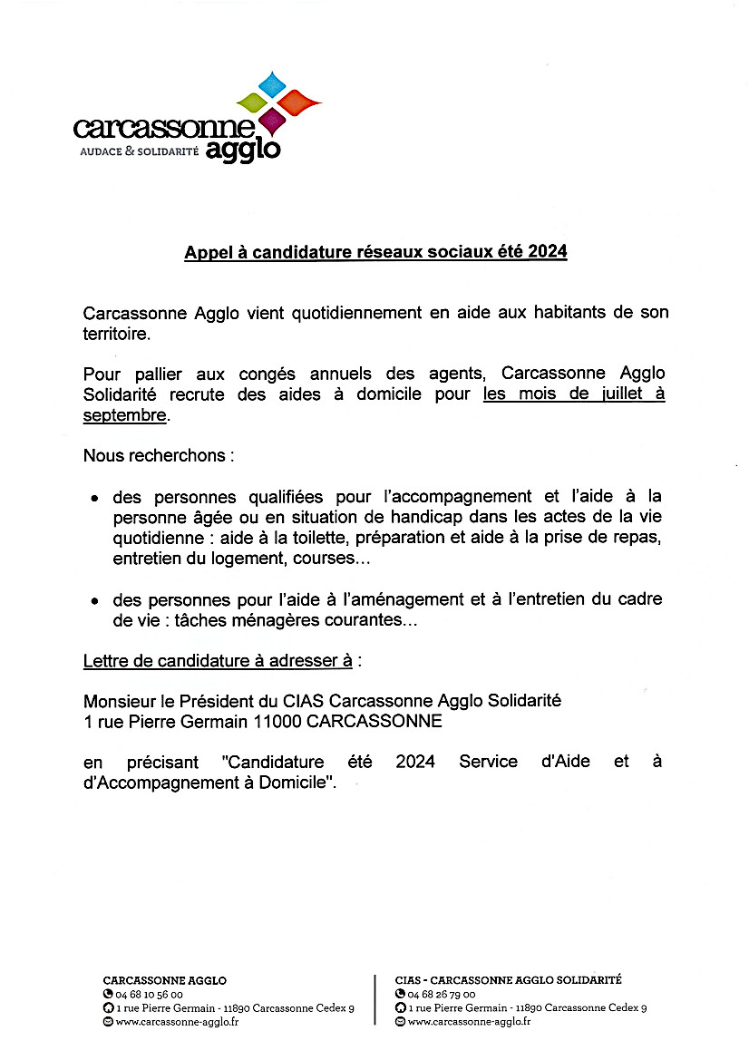 offre emploi agglo