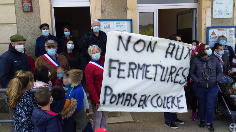 manif ecole pomas
